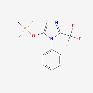 1-Phenyl-2-(trifluoromethyl)-5-((trimethylsilyl)oxy)-1H-imidazole