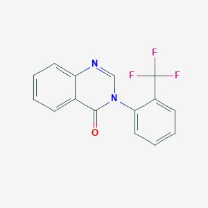 molecular formula C15H9F3N2O B11836297 3-(2-(Trifluoromethyl)phenyl)quinazolin-4(3H)-one 