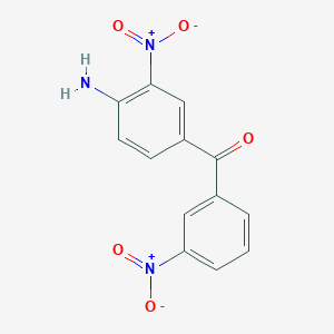 molecular formula C13H9N3O5 B11836333 (4-Amino-3-nitrophenyl)(3-nitrophenyl)methanone 