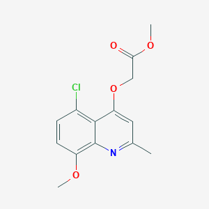 Methyl 2-((5-chloro-8-methoxy-2-methylquinolin-4-yl)oxy)acetate