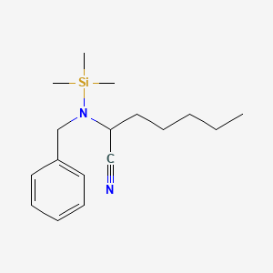 2-[Benzyl(trimethylsilyl)amino]heptanenitrile