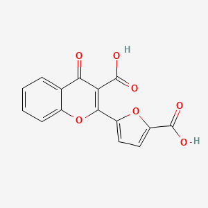 2-(5-Carboxyfuran-2-yl)-4-oxo-4H-chromene-3-carboxylic acid