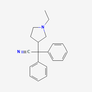 2-(1-Ethylpyrrolidin-3-yl)-2,2-diphenylacetonitrile