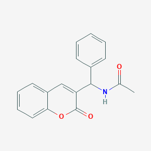 N-((2-oxo-2H-chromen-3-yl)(phenyl)methyl)acetamide