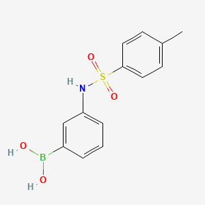 molecular formula C13H14BNO4S B11836541 (3-(4-Methylphenylsulfonamido)phenyl)boronic acid 