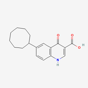 molecular formula C18H21NO3 B11836545 6-Cyclooctyl-4-hydroxyquinoline-3-carboxylic acid CAS No. 55377-01-0