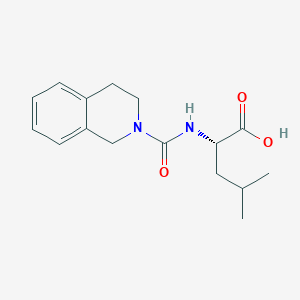 molecular formula C16H22N2O3 B11836612 (S)-4-Methyl-2-(1,2,3,4-tetrahydroisoquinoline-2-carboxamido)pentanoic acid 