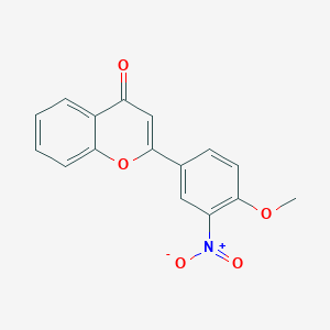 4H-1-Benzopyran-4-one, 2-(4-methoxy-3-nitrophenyl)-