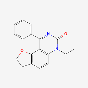 6-ethyl-9-phenyl-2,3-dihydrofuro[2,3-f]quinazolin-7(6H)-one