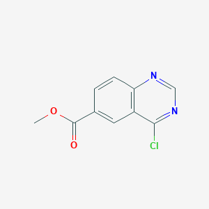 molecular formula C10H7ClN2O2 B118369 4-氯喹唑啉-6-甲酸甲酯 CAS No. 152536-17-9