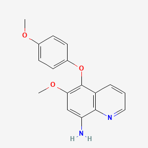 6-Methoxy-5-(4-methoxyphenoxy)quinolin-8-amine