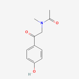 molecular formula C11H13NO3 B1183716 N-[2-(4-hydroxyphenyl)-2-oxoethyl]-N-methylacetamide 