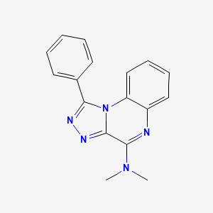 molecular formula C17H15N5 B11837193 N,N-Dimethyl-1-phenyl-[1,2,4]triazolo[4,3-A]quinoxalin-4-amine CAS No. 293739-01-2