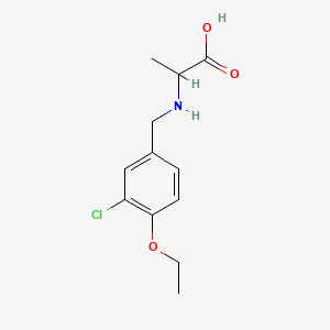 molecular formula C12H16ClNO3 B1183720 N-(3-chloro-4-ethoxybenzyl)alanine 