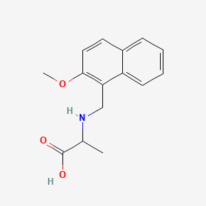 molecular formula C15H17NO3 B1183725 N-[(2-methoxy-1-naphthyl)methyl]alanine 