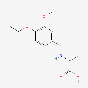 molecular formula C13H19NO4 B1183726 N-(4-ethoxy-3-methoxybenzyl)alanine 