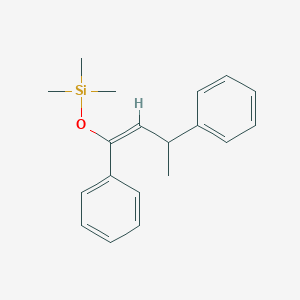 molecular formula C19H24OSi B11837280 ((1,3-Diphenylbut-1-en-1-yl)oxy)trimethylsilane 