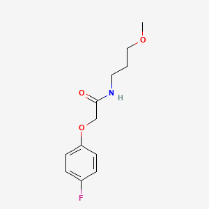 molecular formula C12H16FNO3 B1183730 2-(4-fluorophenoxy)-N-(3-methoxypropyl)acetamide 