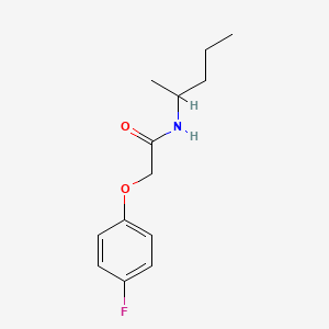 molecular formula C13H18FNO2 B1183731 2-(4-fluorophenoxy)-N-(1-methylbutyl)acetamide 