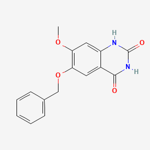 molecular formula C16H14N2O4 B11837329 6-(Benzyloxy)-7-methoxyquinazoline-2,4(1H,3H)-dione CAS No. 60547-99-1