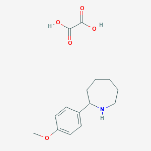 molecular formula C15H21NO5 B11837343 2-(4-Methoxyphenyl)azepane oxalate 