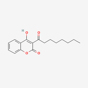 molecular formula C17H20O4 B11837361 4-Hydroxy-3-octanoyl-2H-chromen-2-one CAS No. 36953-90-9