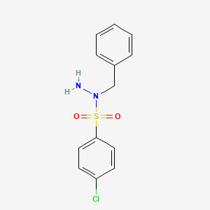 molecular formula C13H13ClN2O2S B11837387 N-Benzyl-4-chlorobenzenesulfonohydrazide 