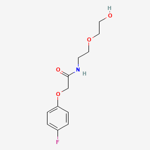 molecular formula C12H16FNO4 B1183740 2-(4-fluorophenoxy)-N-[2-(2-hydroxyethoxy)ethyl]acetamide 