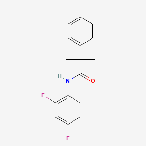 molecular formula C16H15F2NO B1183742 N-(2,4-difluorophenyl)-2-methyl-2-phenylpropanamide 