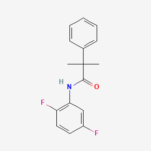 molecular formula C16H15F2NO B1183744 N-(2,5-difluorophenyl)-2-methyl-2-phenylpropanamide 