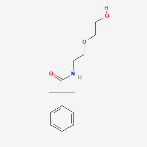molecular formula C14H21NO3 B1183746 N-[2-(2-hydroxyethoxy)ethyl]-2-methyl-2-phenylpropanamide 