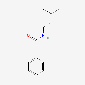 N-isopentyl-2-methyl-2-phenylpropanamide