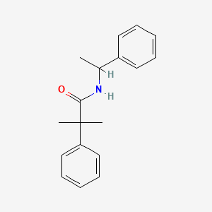2-methyl-2-phenyl-N-(1-phenylethyl)propanamide