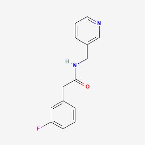 2-(3-fluorophenyl)-N-(3-pyridinylmethyl)acetamide