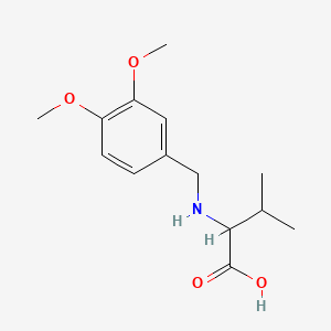 molecular formula C14H21NO4 B1183766 N-(3,4-dimethoxybenzyl)valine 