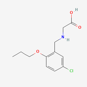 molecular formula C12H16ClNO3 B1183777 N-(5-chloro-2-propoxybenzyl)glycine 