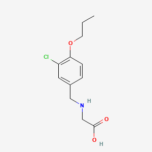 molecular formula C12H16ClNO3 B1183779 N-(3-chloro-4-propoxybenzyl)glycine 