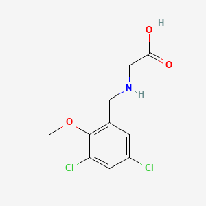 molecular formula C10H11Cl2NO3 B1183785 N-(3,5-dichloro-2-methoxybenzyl)glycine 