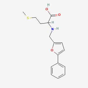 molecular formula C16H19NO3S B1183796 N-[(5-phenylfuran-2-yl)methyl]methionine 