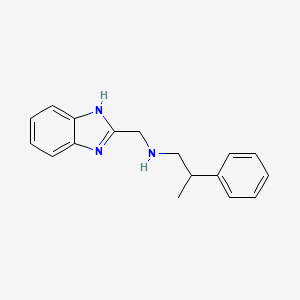 N-(1H-benzimidazol-2-ylmethyl)-2-phenylpropan-1-amine