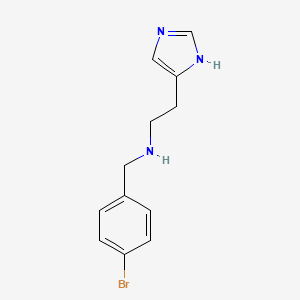 molecular formula C12H14BrN3 B1183809 N-(4-bromobenzyl)-2-(1H-imidazol-4-yl)ethanamine 