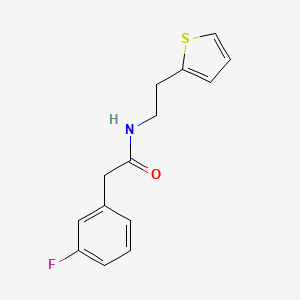 2-(3-fluorophenyl)-N-[2-(2-thienyl)ethyl]acetamide