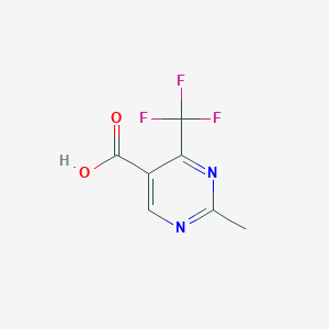 molecular formula C7H5F3N2O2 B118383 2-methyl-4-(trifluoromethyl)pyrimidine-5-carboxylic Acid CAS No. 149771-24-4