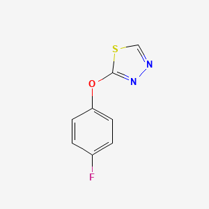 molecular formula C8H5FN2OS B1183853 4-Fluorophenyl 1,3,4-thiadiazol-2-yl ether 