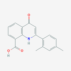 2-(2,4-Dimethylphenyl)-4-oxo-1,4-dihydroquinoline-8-carboxylic acid