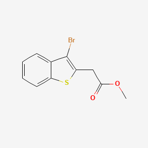 molecular formula C11H9BrO2S B1183862 Methyl 2-(3-bromo-1-benzothiophen-2-yl)acetate 