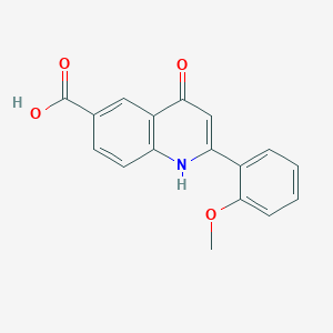 2-(2-Methoxyphenyl)-4-oxo-1,4-dihydroquinoline-6-carboxylic acid