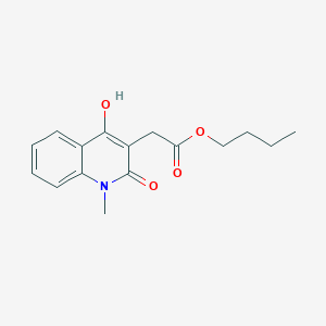 Butyl (4-hydroxy-1-methyl-2-oxo-1,2-dihydroquinolin-3-yl)acetate