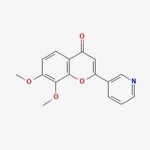 7,8-Dimethoxy-2-(pyridin-3-yl)-4h-chromen-4-one