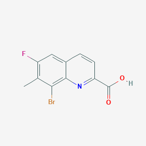 8-Bromo-6-fluoro-7-methylquinoline-2-carboxylic acid